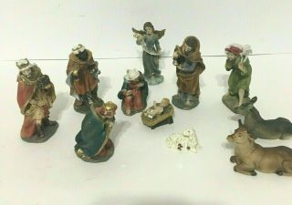 Rare The Promise Of Christmas Nativity Set By Robert Stanley Deluxe 11 Pc Euc