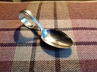 Antique Solid Silver Loop Tea Caddy Spoon - William Sucking