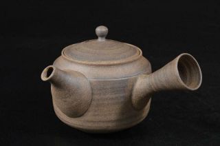 U6694: Japanese Banko - Ware Brown Pottery Teapot Kyusu Sencha,  Tea Ceremony