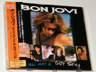 Bon Jovi This Aint A Love Song Rare 1995 Japanese 7 - Track Promo Cd & Live