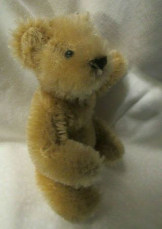 Vintage Mohair Teddy Bear Rare 3 & 1/2 " Miniature Small Bendy Steiff ? Adorable