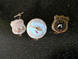 3 Rare Philadelphia Police Department Lapel Pin Stakeout Tactical Bomber Co