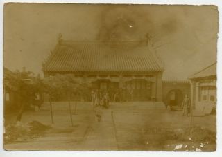 S19108 1900s Chinese Antique Photo Place Of Worship W China Mukden Mosk Lamaism