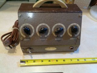 Pentron Mm - 4a Vacuum Tube Microphone Preamplifier Mixer Extremely Rare Tube Amp