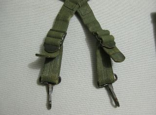 US Army WW2 M1936 Combat Suspenders first version OD rare variant 3