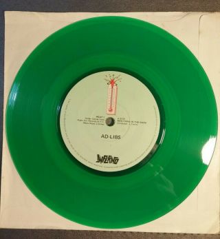 Ad - Libs York In The Dark 1978 Uk Rare Green Vinyl 7 " Single