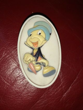 Rare Pokitpal Jiminy Cricket Pinocchio Trinket Box Disneyland Parks - Olszewski