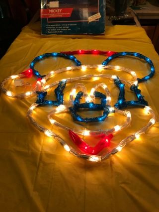 1998 Mr Christmas Rope Light Sculpture Mickey Mouse Disney RARE 3