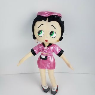 Betty Boop Plush Doll Car Hop Betty Waitress Rare Kellytoy Stuffed Doll Guc 17 "