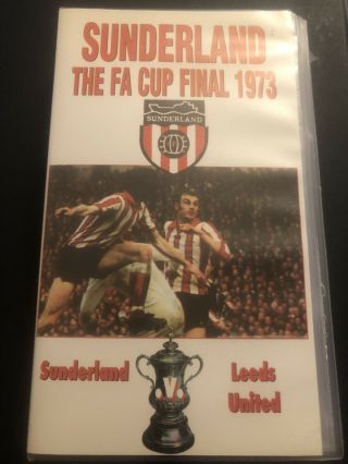 Rare Sunderland V Leeds United Fa Cup Final 1973 Vhs Cassette