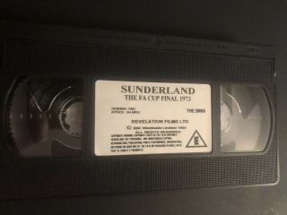 Rare Sunderland V Leeds United FA Cup Final 1973 VHS Cassette 3