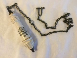 A Large Old Pottery Ceramic Lavatory Loo Toilet Chain Pull Flush Aa Westmore Iow