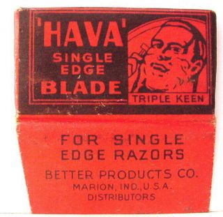Vintage Very Rare Hava Se Safety Razor Blade