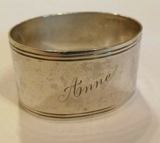 1944 Garrard & Co London Sterling Silver Napkin Ring - 23.  9 Gms