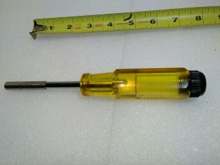 Vintage Rare Yellow Snap On Ssdm 40 Magnetic Screwdriver Read