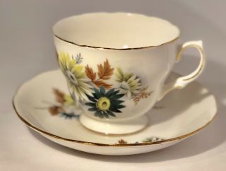Vintage Royal Vale Bone China Cup & Saucer Made In England Ridgway Potteries Ltd