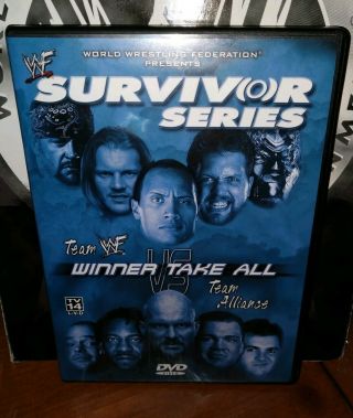 Wwf - Survivor Series 2001: Winner Take All (dvd,  2002) Includes Mini Poster Rare