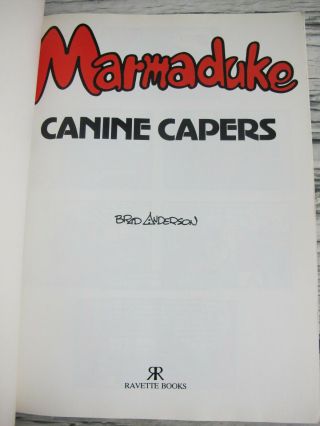 Marmaduke Canine Capers No.  1 Brad Anderson Ravette Books Paperback 1992 Rare 3