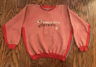 Vintage 90s Legends Athletic Kansas City Chiefs Crewneck Sweatshirt Vtg L Rare