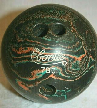 Rare Vintage Child Ebonite Bowling Ball Only 3 Pounds 5 Oz.  1940s
