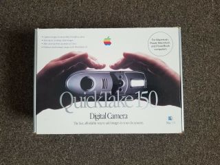 Rare Vintage Apple Quicktake 150 Digital Camera W/original Box 1995,  Pristine