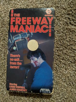 The Freeway Maniac Vhs Horror Action Adventure Oop Rare