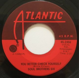 Soul Brothers Six Rare You Better Check Yourself Northern 45 Listen