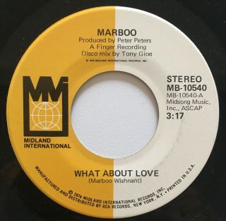 Marboo Rare What About Love Northern Soul Crossover Ex 45 Listen