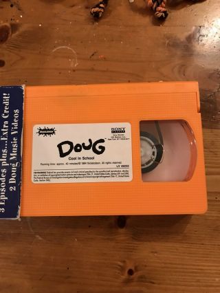 Nickelodeon Doug Vhs Cool In School VHS Rare Great 2