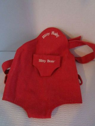 American Girl Red Bitty Baby And Bitty Bear Carrier Pleasant Company Retired