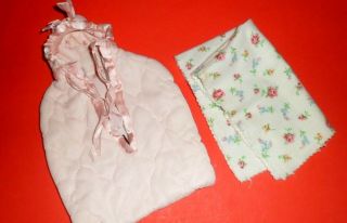 Baby Pink Quilted Bunting Vintage 1950 
