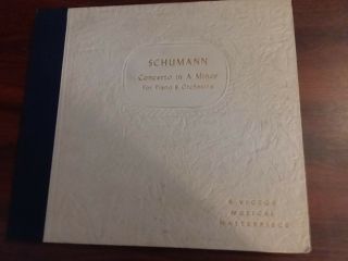 1940s Very Rare Nr.  1st Ed.  Nos Schumann Concerto In A Minor Set Dm 473 78s