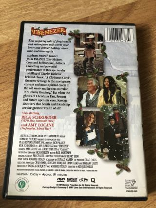 Ebenezer (DVD) Rick Schroeder,  Jack Palance RARE OOP Region 1 Western/Holiday 2