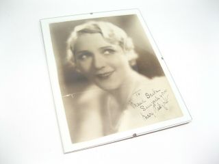 Rare Authentic Mary Pickford Autograph Signed Framed Photograph By John Miehle