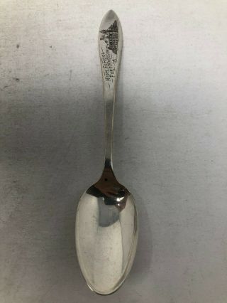 Wallace Sterling Silver Souvenir Spoon High School Fort Madison Iowa