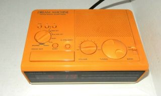 Vintage 1980 ' s Sony Dream Machine ICF - C2W AM FM Digital Clock Radio RARE Color 2