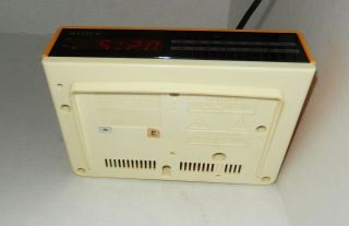 Vintage 1980 ' s Sony Dream Machine ICF - C2W AM FM Digital Clock Radio RARE Color 3