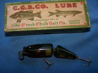 Vintage Jointed Creek Chub Pikie 900 In The Box