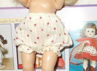 Vintage Vogue 8 " Ginny Doll " For Rain Or Shine " Panties Wt W/red Dots 32,  1954