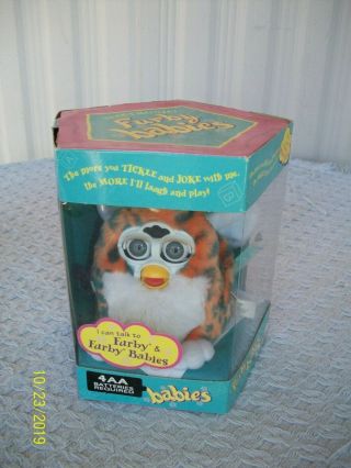 1999 Furby Babies - With Tag - Very Rare Color Combo