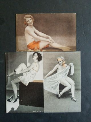 Exhibit Supply Early 1930s Fascinating Figures Pinup Arcade Very Rare Lot4
