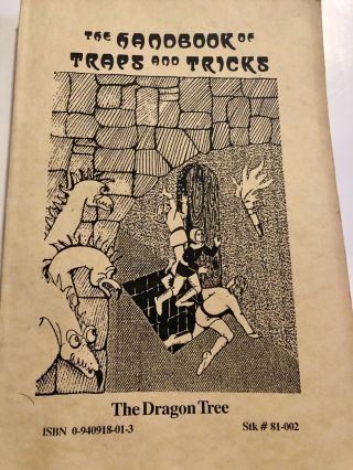 The Handbook Of Traps And Tricks: The Dragon Tree Dungeons & Dragons D&d Rare