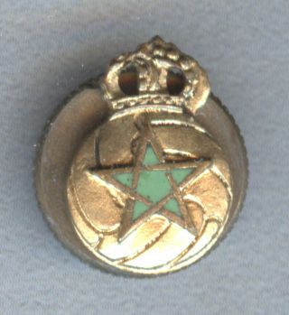 Very Rare Vintage Official Royal Moroccan Football Soccer Federation Pin Badge