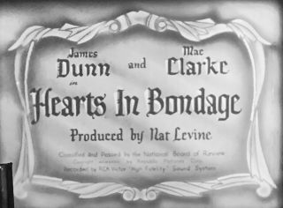 16mm Rare Orig - Civil War Drama - Hearts In Bondage - 1936 Pd