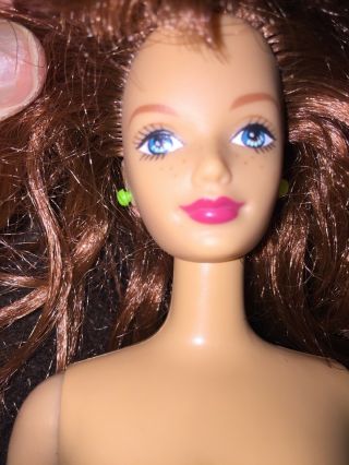 1985 Barbie Midge Doll Red Hair Redhead Mattel 1966 Body Style & Earrings