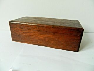 Antique Treen Oak Hand Crafted Trinket Box