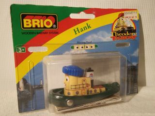 Brio Theodore Tugboat Hank Tug Boat On Card 1998 Rare Htf