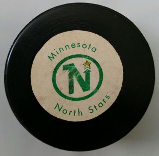 Minnesota North Stars Nhl Rawlings Official Size Hockey Puck Rare Stamped Canada