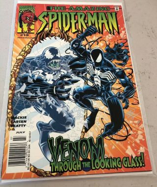 Rare The Spider - Man 19 Venom Through The Looking Glass Marvel Comics