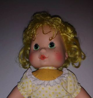 1982 Strawberry Shortcake " Lemon Meringue " Blow Kiss Doll By Kenner